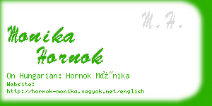monika hornok business card